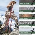 thumbnail image 6 of WFYL 2-pack Collapsible Trekking Poles, Portable Hiking Poles for Nordic Walking, Trail, Lightweight 6061 Aluminum, 3-Section Twist Lock, Walking Sticks for Women, Men & Seniors, Black, 6 of 12