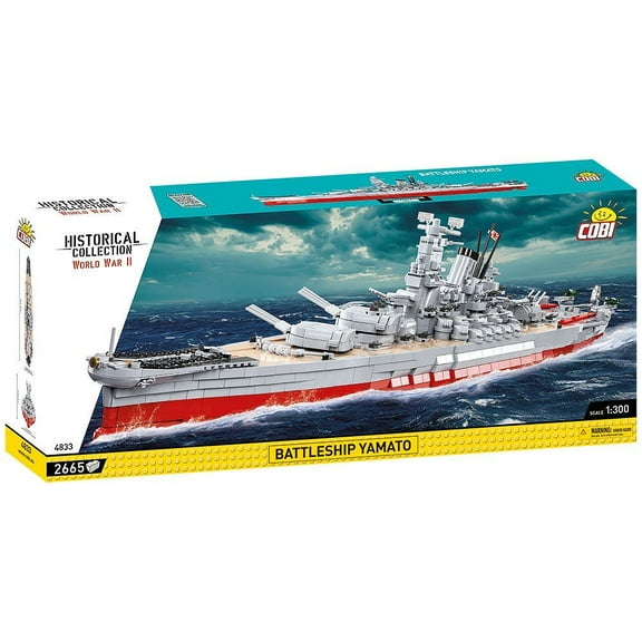 COBI Historical Collection Battleship Yamato Model Building Block Ship Set #4833