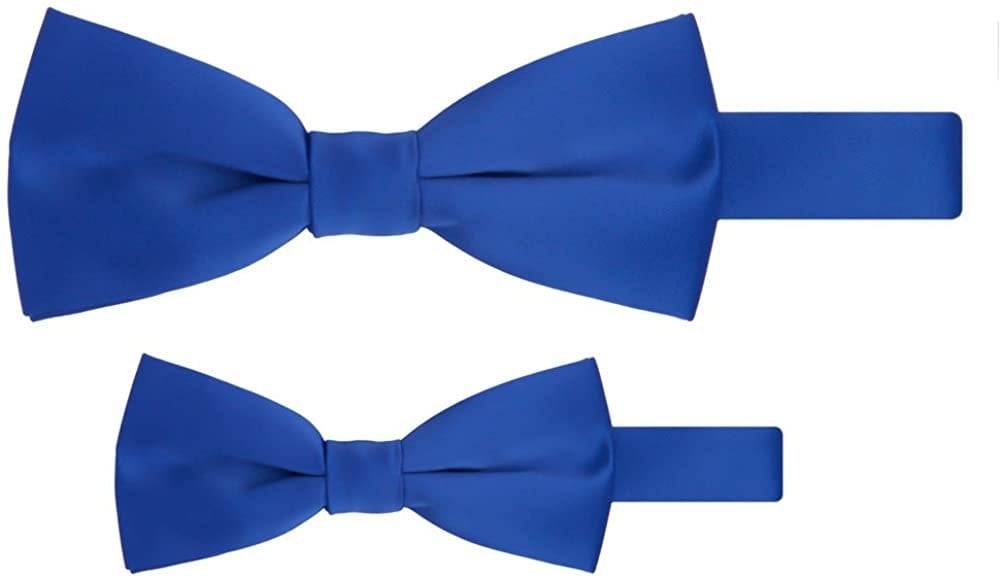 Bow Tie Self Tie Bowtie Striped Gold Purple Navy Blue 2.5" Adjustable 