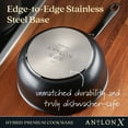 thumbnail image 4 of Anolon X Hybrid Nonstick Induction Saucier Pan With Lid, 2.5-Quart, Super Dark Gray, 4 of 11