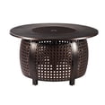 thumbnail image 5 of Aluminum 44-in Round Patio Fire Table Set with Swivel Rocking Chairs, 5 of 12