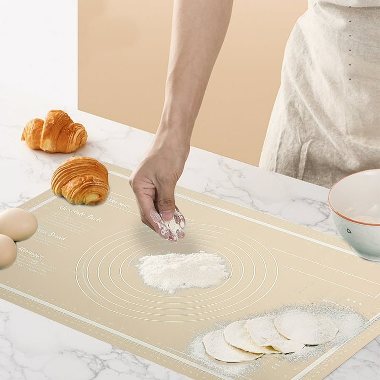 1pc Anti-slip Silicone Dough Mat For Baking, High Temperature Resistant  Rolling And Kneading Mat Non-stick Pastry Board