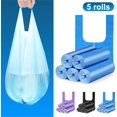 thumbnail image 3 of 100 Pack Thick Plastic Trash Bags with Handle - Non-Toxic and Odorless, 3 of 4