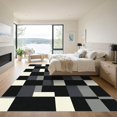 thumbnail image 3 of ODIKA 8'x10' Machine Washable Non-Slip Area Rug, Geometric Black High Traffic Rug, Gray, 966823, 3 of 7