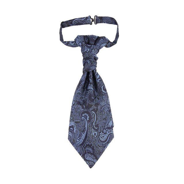CSChome Cravate Imprimée pour Hommes - Double Couche Vintage Formelle Cravate en Satin Imprimé