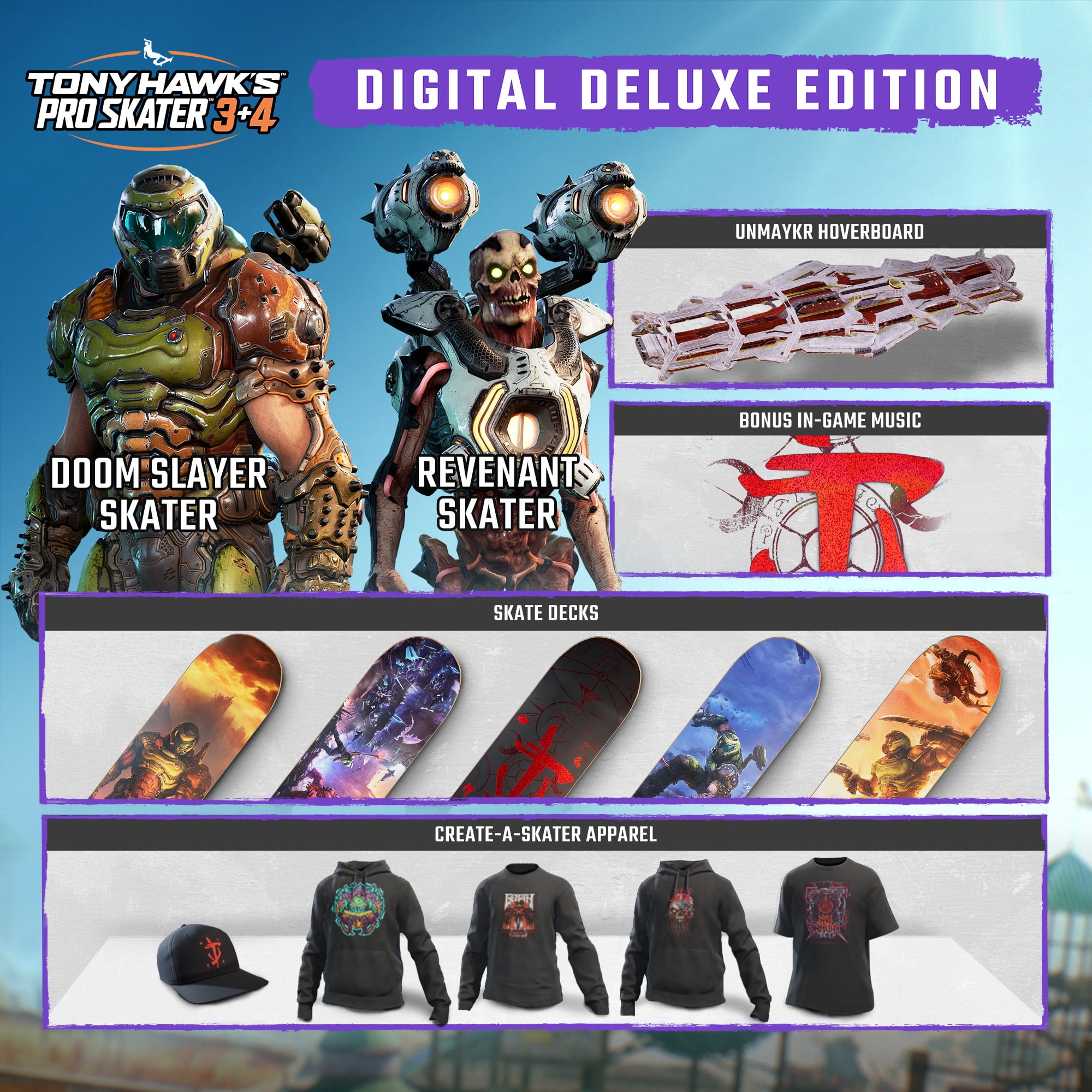 Tony Hawk's Pro Skater 3,4: Deluxe Edition Xbox Series X|S, Windows [Digital]