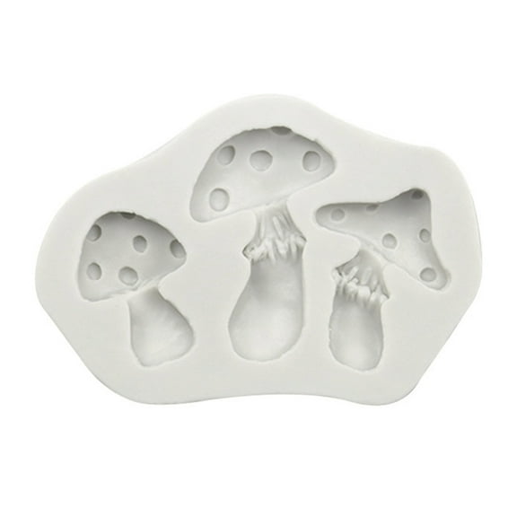 Three Mushroom Shape Cake Mold Fondant Cake Food Grade Silicone Mould Baking Tools Sugar Mold Chocolate Fondant Mold