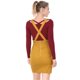 thumbnail image 5 of Día de San Patricio Falda De Tirantes Rectos De Cintura Alta De Traje De Navidad Para Mujer Amarillo XL, 5 of 6