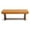 Button Tufted Tan, variant on Arles Mid-Century Button-Tufted Genuine Leather Upholstered Bench in Tan