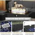 thumbnail image 5 of LayinSun 8 Piece Patio Furniture Set with 44" Propane Gas Fire Pit Table, Outdoor Sectional Conversation Set Wicker Rattan Sofa Set with Coffee Table, 5 of 7