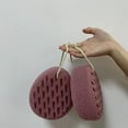 thumbnail image 6 of Trianu Bath Sponge, Sponge Loofah Body Scrubber, Shower Pouf Cleaning Loofahs Sponge, Shower Use Sponge, 2Pcs, Gray & Brown, 6 of 6