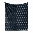 thumbnail image 1 of Indigo Soft Flannel Fleece Throw Blanket, Square Shapes on Dark Blue Backdrop Navy Inspired Pattern Print, Cozy Plush for Indoor and Outdoor Use, 70" x 90", Dark Blue and White, by Ambesonne, 1 of 6