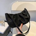 thumbnail image 3 of Bolso bandolera pequeño retro plisado para mujer, informal, con cadena, de tela Oxford, suave, para el tiempo libre, para la axila, 3 of 3