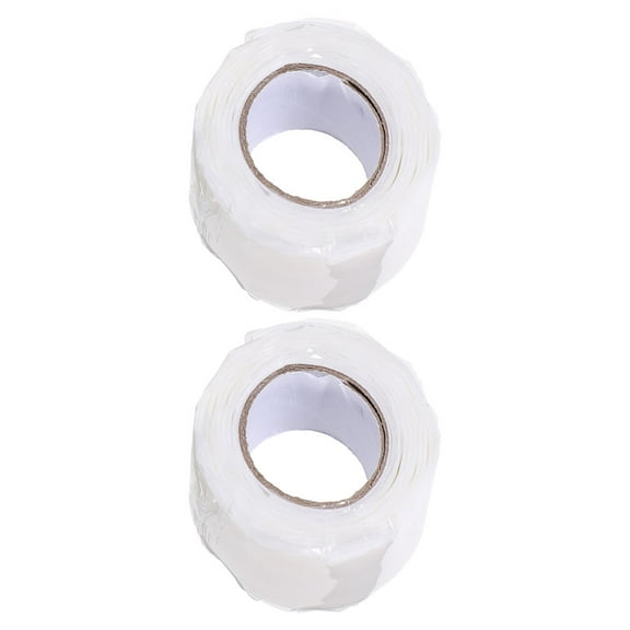 Raindrops 2 Rolls Plumbers Tape Self-Fusing Silicone Rubber Repair Tape Adhesive Tape for Home Improvement Plumbing Repairs and Outdoor Maintenance Tasks