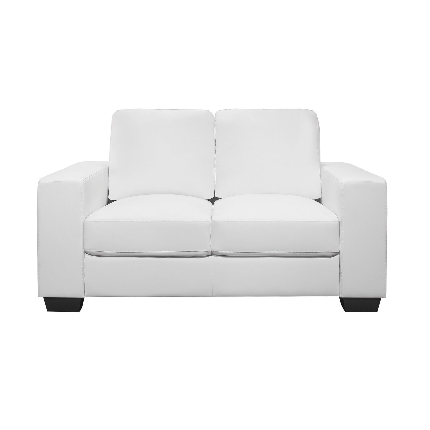 Global Furniture Loveseat White Pvc