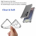 thumbnail image 4 of Galaxy S25,S25 Plus,S25 Ultra Case, Njjex Shockproof Rugged Full Protection Soft TPU Bumper Clear Case Shell Ultra-Thin Slim Fit Flexible Protective Phone Cover For Samsung S25 Ultra, Clear Clitter, 4 of 6