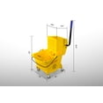 thumbnail image 2 of Mop Bucket 25 Quart | Side Press Wringer | 4 Wheels 2" | Yellow, 2 of 7