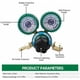thumbnail image 5 of Regulador de presión de oxígeno Gas de soldadura medidor de presión O2 medidor de flujo reductor de oxígeno Industrial verde y cobre, 5 of 6
