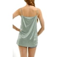 thumbnail image 3 of [Shop Lev] Women's Basic Satin Full Slip Top Camisole (MINT, SMALL), 3 of 3