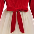 thumbnail image 6 of IDOPIP Toddler Baby Girls Velvet Tutu Dress Long Sleeve Christmas Party Wedding Dresses Fall Winter Clothes, 6 of 7