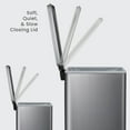 thumbnail image 6 of Home Zone Living 12 Gallon and 3 Gallon Slim Stainless Steel Trash Can Set with Step Pedals and Soft-Close Lids, 6 of 8