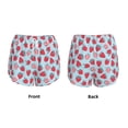 thumbnail image 6 of Uemuo Strawberries Pattern Women's Athletic Shorts High Waisted Running Shorts with Liner Pockets Gym Elastic Workout Shorts-X-Large, 6 of 9