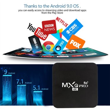 Sehao Mxq Pro 4K 2.4G/5Ghz Wifi Android 9.0 Quad Core Smart Tv Box Media Player 1G+8G