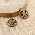 thumbnail image 3 of 20 piezas pequeño colgante encantador pentagrama colgantes hechos a mano accesorios multifuncionales accesorio de joyería para el hogar Ropa, zapatos y accesorios Miscelánea Oro antiguo 1 Minnieouse AP017381-03, 3 of 6