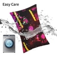thumbnail image 6 of Lsque Geometry Dash Pattern Bedding Waterproof Pillow Protector Zippered Queen – Bed Bug Proof Pillow Encasement-16"x24", 6 of 6