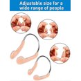 thumbnail image 4 of Nose Clip Swimming Competition Protector Nose Clips Swimming Nose Plugs For Adults Kids Using, Beige (12 Pieces), 4 of 5