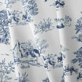 thumbnail image 5 of Rustic Oval Tablecloth 60x84 Inch,Blue and White Country Tablecloth Classic French Village Print Polyester Waterproof Table cloth for Farmhouse Kitchen Decor/Indoor and Outdoor Tables/Parties/Picnics, 5 of 6