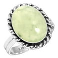 thumbnail image 1 of Natural Prehnite Women Jewelry 925 Sterling Silver Ring, 1 of 6