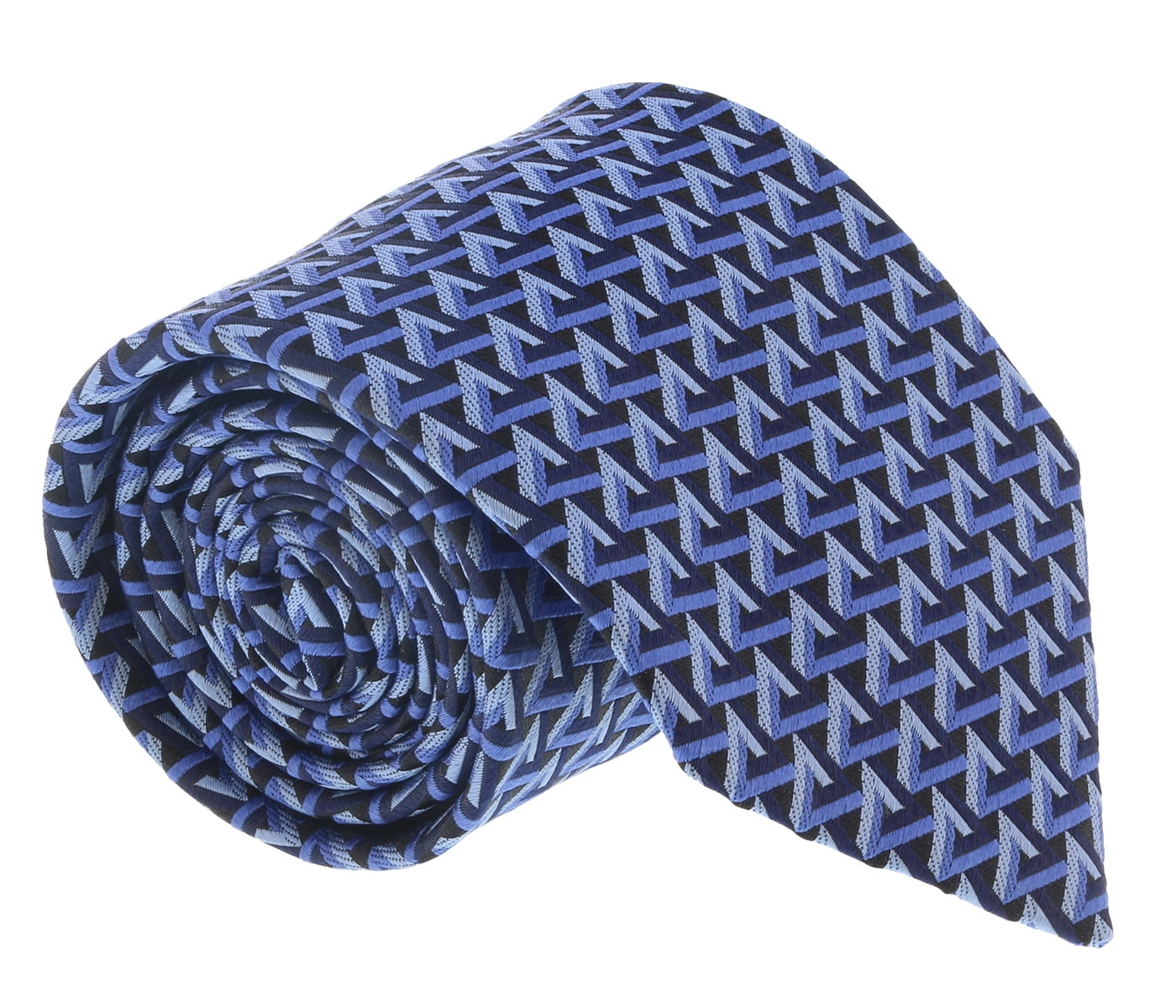 Ermenegildo Zegna Blue Geometric Tie - Walmart.com