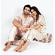 thumbnail image 3 of Pijama de satén personalizado para pareja, conjunto de ropa de dormir corta y larga, ideal para regalo de aniversario, boda, novia y novio, 3 of 4