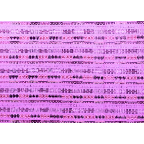 Ahgly Company Indoor Rectangle Abstract Purple Modern Area Rugs, 3' x 5'