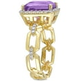 thumbnail image 3 of Everly Women's Amethyst and Topaz Yellow Gold Plated Ring, 3 of 7