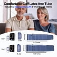 thumbnail image 3 of Monitores de presión arterial Bluetooth para uso doméstico. Incluye brazalete grande de 17" y brazalete extra grande de 21". Pantalla LED a color de 6 pulgadas. Monitor de presión arterial tipo brazo, 3 of 5