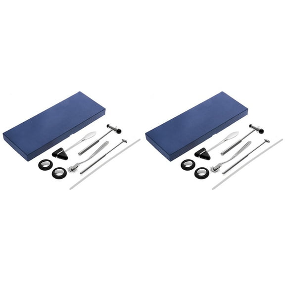 2X Neurological Percussion Set-Reflex Hammer Set, Includes Pinwheel, Babinski Hammer, Buck Hammer,Diagnostic Kit