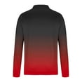 thumbnail image 3 of Mock Neck Sweatshirts for Men with Zipper Fleece Lined Long Sleeve Shirts Mens Trendy Gradient Printed Pullover Warm Athletic Workout Sweatshirt Tops, 3 of 4
