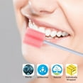 thumbnail image 2 of Triani 50Pcs Disposable Mouth Swabs Sponge, Mouth Swabs,Sponge Swab Disposable Medical Sponge Stick Tooth Mouth Cleaning Oral Care Tool (Pink), 2 of 7