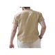 thumbnail image 4 of Txlixc Camisa con cuello levantado y botones para hombre, manga corta, color sólido, uso diario, ropa de calle informal, tops para hombre Txlixc Casual, 4 of 6