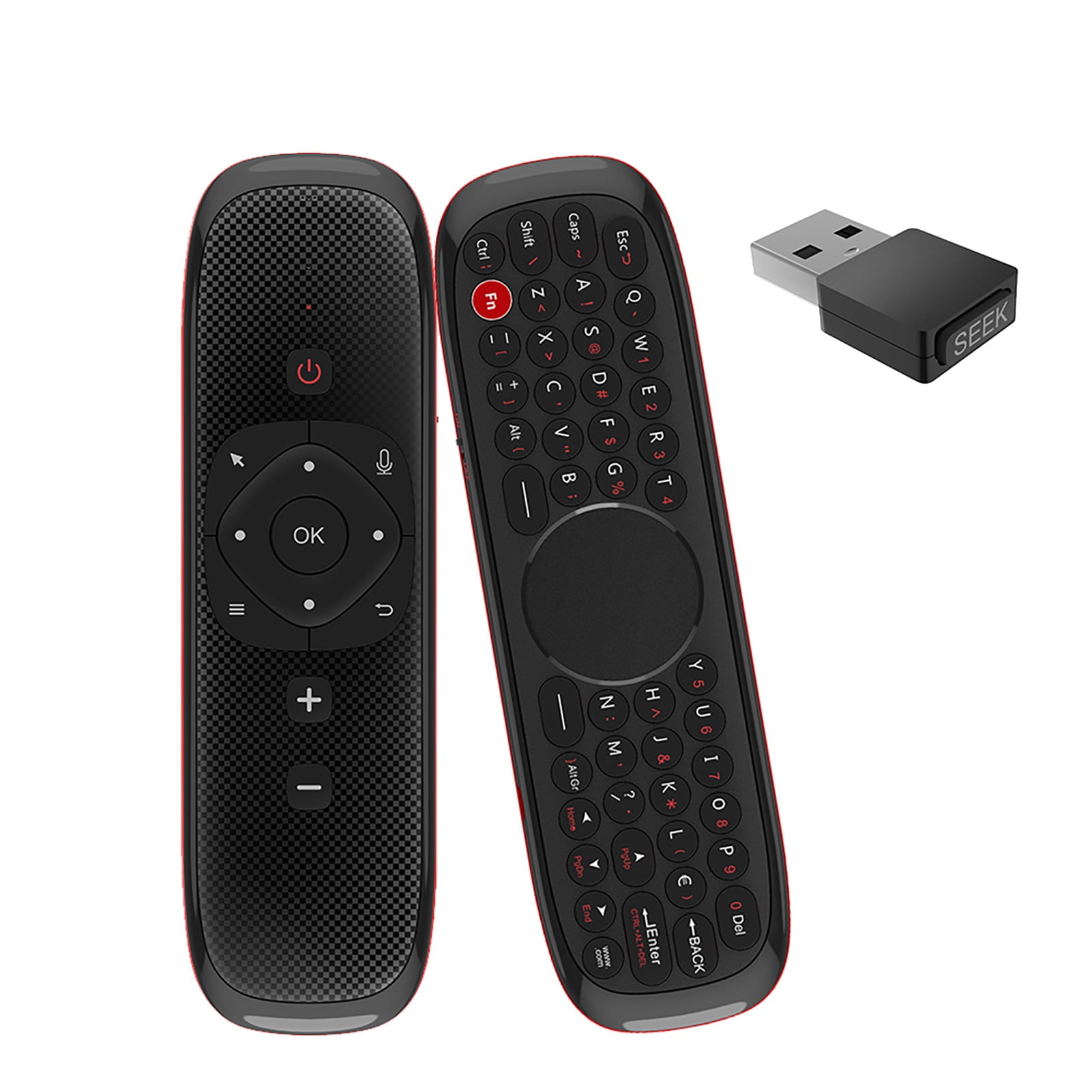 Calvas Remote Control 2.4G IR Learning Fly Air Mouse Backlit Air Mouse Backlight Wireless Keyboard For Android TV Box Durable 