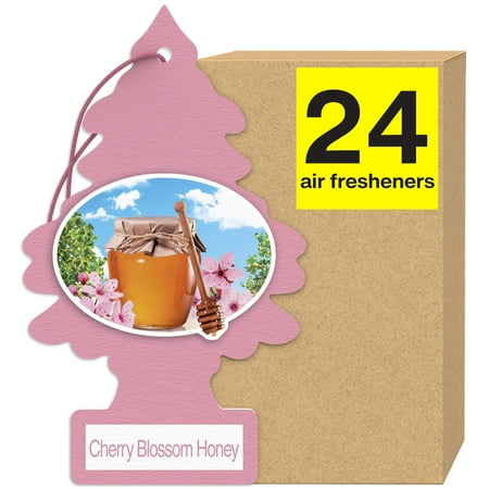 Little Trees Air Freshener Cherry Blossom Honey Fragrance 24-Pack