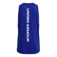 thumbnail image 3 of Under Armour Baseline - Playera sin Mangas de algodón para Hombre, (400) Royal/White, Large, 3 of 6