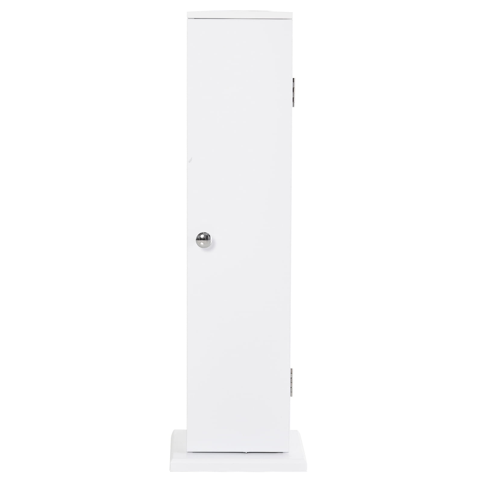HomCom 26" Modern Country Vertical Bathroom Storage Cupboard Cabinet - White