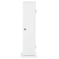 thumbnail image 5 of HomCom 26" Modern Country Vertical Bathroom Storage Cupboard Cabinet - White, 5 of 8