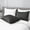 Black, variant on APSMILE Pure Mulberry Silk Pillowcases Set of 2, Hair and Skin Friendly 22 Momme Grade-6A Silk Pillow Cases with Hidden Zipper (King Size -20x36 Inch, White)