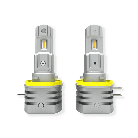 ARC Lighting Headlight Bulb 2111B Tiny Monster Concept Series; H11B; LED Bulb; 18 Watt; 1.3 Amp Draw; 7.5 To 16 Volt; Cool White; 6000 Lumens; 6500K Light Color Temperature; Set Of 2