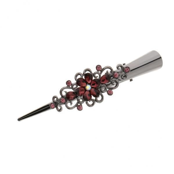 Paquete de 2 a 20 pinzas de para el cabello con de imitación de metal para mujer tal se describe Hugo Pinza para el pelo con diamantes de imitación de pico de pato