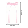 thumbnail image 3 of STPToys 12 Pack Christmas Ribbon Bow Ornaments Pink Pre Tied Bows With Long Tails For Xmas Tree Garland Wreath Staircase Holiday Home Decor, 3 of 6